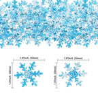 Gyufise 50Pcs Pink Edible Cupcake Cake Toppers Snowflake Cake Decorations for Christmas Winter Frozen Theme Party Supply Decoration Multi