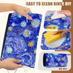 Starry Night Coffee Mat Absorbent Dish Drying Mat for Kitchen Counter Hide Stain Rubber Backed Coffee Bar Accessories Fit Under Espresso Machine Dish Rack, 15.7 x 23.6 Inch