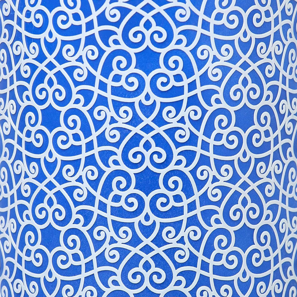 Cake Baking Stencil - Seamless Delicate Pattern for Decorating Tall Double Barrel Cake to Use with Buttercream, Royal Icing, Ganache, Paint, Airbrush (FLAIRE)