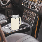 HASLE OUTFITTERS 40 oz Stainless Steel Tumbler with Handle, Vacuum Insulated Tumblers Bulk, Reusable Double Wall Travel Coffee Mug, Durable Powder Coated Water Bottle(Beige, 8)