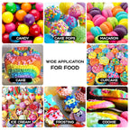 Gel Food Coloring 12 Colors x 0.7 oz Herbeklab Concentrated Gel Based Food Dye Vibrant Icing Colors Neon Food Coloring for Baking Cake Decorating Cookies Fondant