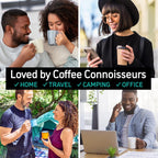 Coffee Gator French Press Coffee Maker 34oz, Double Insulated Stainless Steel Brewer plus Travel Jar Canister, Portable Hot Cold Brew Tea for Coffee Bar Accessories Kitchen Camping, Orange