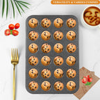 Mini Muffin & Cheesecake Pan, Nonstick 24, Toast Oven Baking Supplies