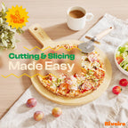 Riveira White Bamboo Wood Cutting Board – Gourmet Bamboo Grandeur: 17 x 12 Wooden Cutting Board – Wooden Cutting Boards For Kitchen Decorative – Innovative Juice Grooves Wooden Chopping Board