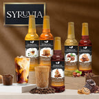 Syruvia Peanut Butter Cup Syrup for Coffee, Sweet Coffee Flavoring, 25.4 fl oz, Kosher, Gluten Free, Perfect for Lattes, Smoothies, Shakes, Drinks, Desserts, and More.