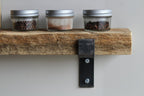 Urban Legacy Accent Shelves | Reclaimed Barn Plank | Set of 2 with Full Brackets (Natural, 30" x 4.5" x 2")