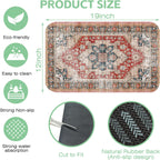 Dish Drying Mat Persian Style Textile Rug Texture Dish Drying Pad,12"X19"Bsorbent Coffee Mat for Sink Dishes or Under Rack Kitchen Counter Accessories Absorbent Hide Stain Drying Mat