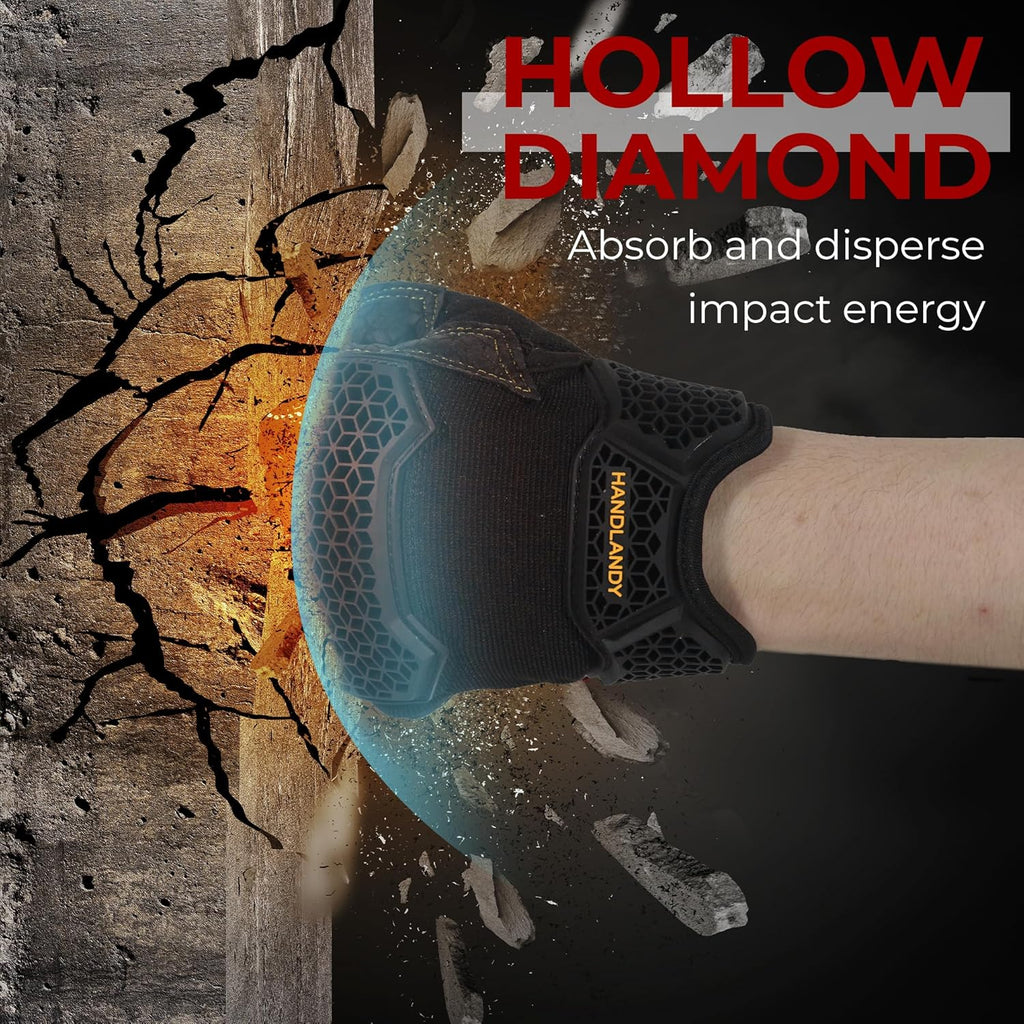 HANDLANDY Work Gloves for Men & Women, Utility Mechanic Working Gloves Touch Screen, Flexible Yard Work Gloves