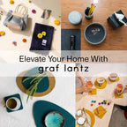 Graf Lantz - Bierfilzl Merino Wool Round Coasters Set of 4 - Black (4" Circles) - Absorbs 30% of Weight - German Wool - Heat Resistant, Sustainable, & Reusable - Home Decor & Coffee Table Decor