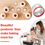 3Pcs Large Biscuit Cutter 3", 4", 5", Fluted Round Cookie Cutters for Baking, Sandwiches Cutter, Scone Cutter, Coated with Soft PVC for Protection