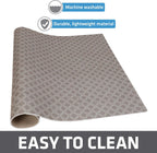 Drymate XL Dish Drying Mat, Oversized (19”x24”), Low-Profile, Super Absorbent, Quick Dry Fabric, Waterproof & Slip-Resistant, for Kitchen Counter, Trimmable, Easy to Clean (USA Made)(Taupe)