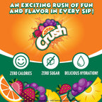 Crush, Strawberry, Liquid Water Enhancer – New, Better Taste! (4 Bottles, Makes 96 Flavored Water Drinks) – Sugar Free, Zero Calorie