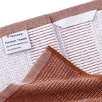 Homaxy Premium Kitchen Towels(18”x 28”, 12 Pack), Large Cotton Kitchen Hand Towels, Flat and Terry Dish Towels, 380 GSM Highly Absorbent Tea Towel Set with Hanging Loop, Rust