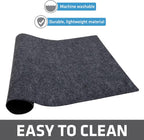 Drymate XL Dish Drying Mat, Oversized (19”x24”), Low-Profile, Super Absorbent, Quick Dry Fabric, Waterproof & Slip-Resistant, for Kitchen Counter, Trimmable, Easy to Clean (USA Made)(Charcoal)