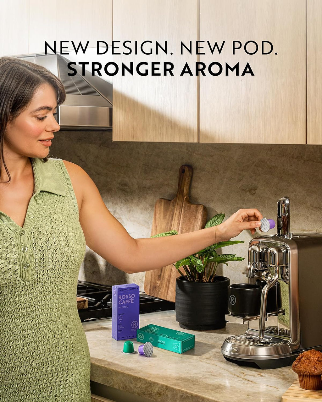 ROSSO CAFFÈ 60 Espresso Coffee Pods for Nespresso Original Machines - Pack of Rich and Bold Capsules, 3 Premium Intense Dark Flavors