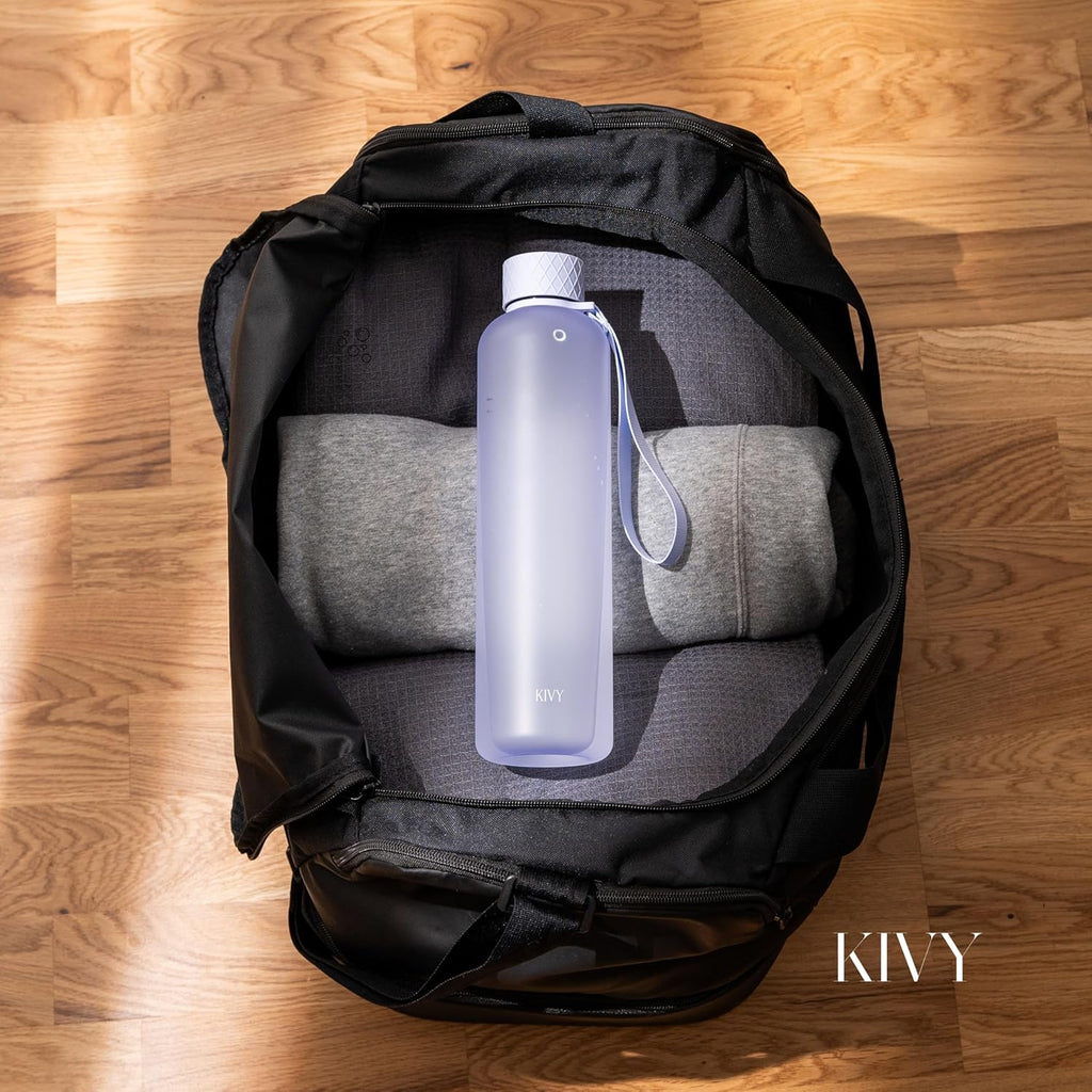 KIVY Slim Water Bottle 32oz [Lightweight & Shatterproof] - Reusable Tritan Water Bottle - Leak Proof Water Bottle for Women & Men - No Spill Drinking Bottle - Dishwasher Safe - BPA Free
