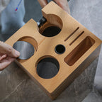 Espresso Tamping Station 54mm for Breville Accessories – Portafilter Holder with Tamper, Distributor, Dosing Funnel, WDT Tool & Puck Screen Slots