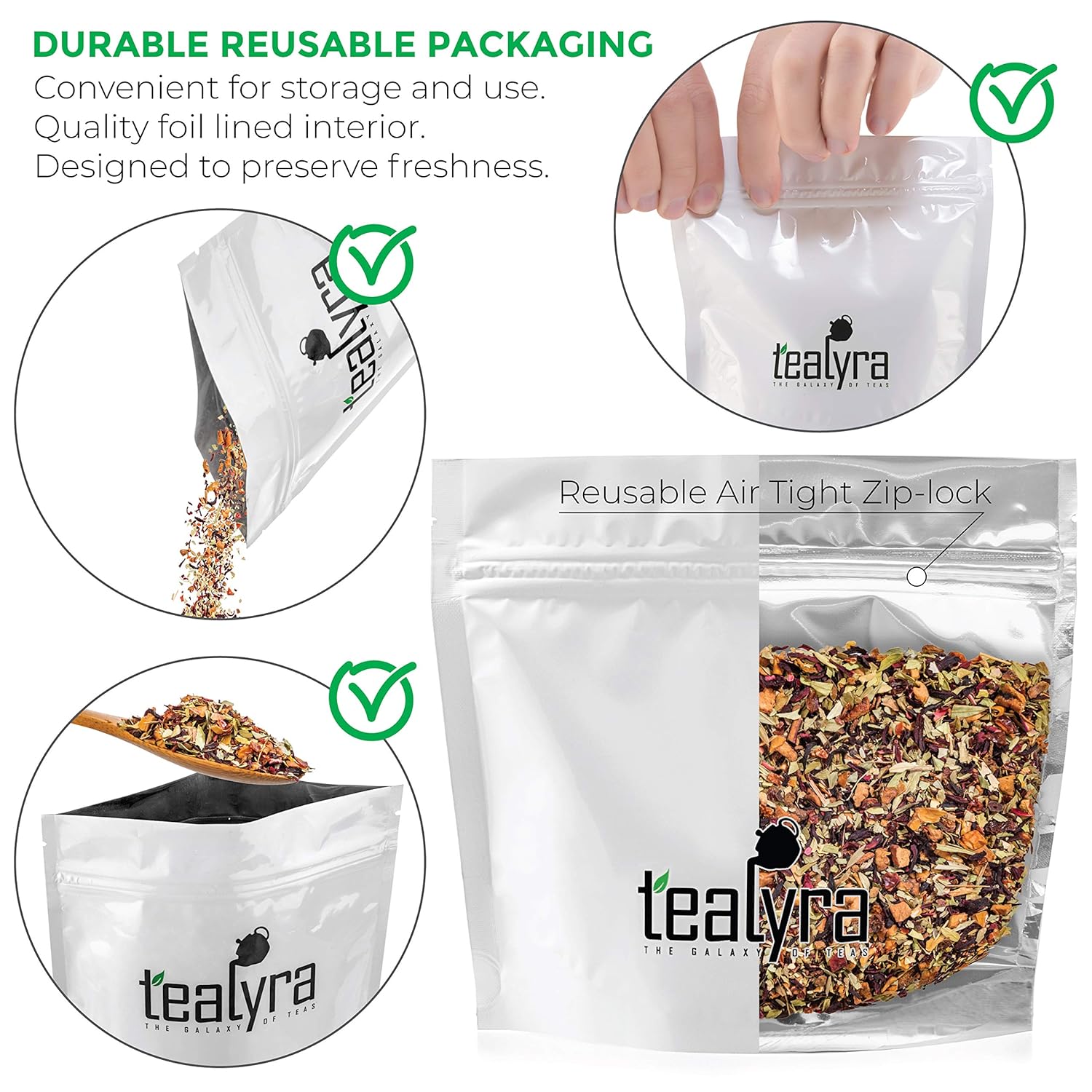 Tealyra - Senna Quick Cleanse - Detox Blend - Hibiscus - Rosehip - Pomegranate - Herbal Fruity Loose Leaf Tea - Hot or Iced - Caffeine Free - 112g (4-ounce)