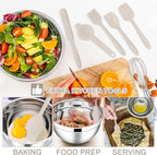 E-far Mixing Bowls with Lids Set, 21PCS Stainless Steel Mixing Salad Bowls with 3 Grater Attachments, Size 7, 4.6, 3.5, 2.6, 2, 1.5, 1QT, Nesting Design & Khaki Airtight Lid, For Baking/Prepping