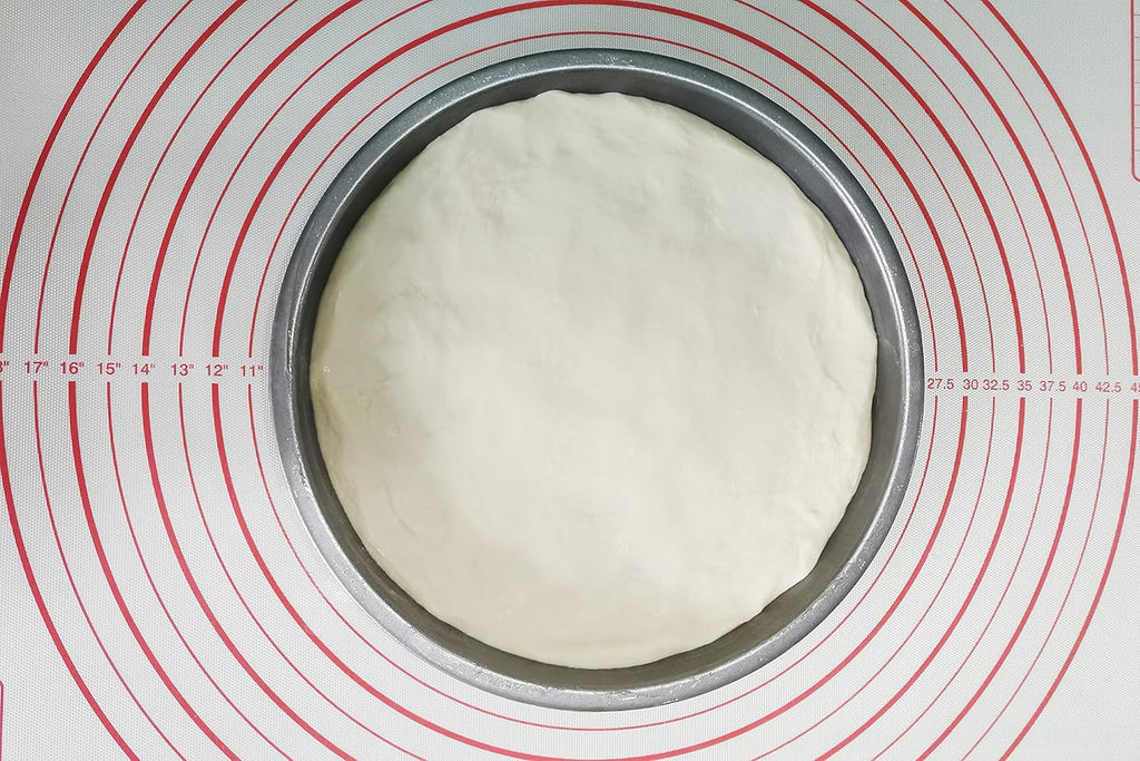 Yansumi Silicone Pastry Mat Extra Large Non-Slip Mat for Rolling Dough Pie Crust and Baking Non-Stick with Measurements (24x16, Red)