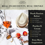 Liquid Alchemist Peach Syrup for Drinks - Real Ingredients Make our Peach Puree for Cocktails a Perfect Bellini Mix - Our Flavored Syrup is Non-GMO & Vegan (12 oz)