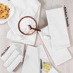 Native Fab Dish Towels & Dishcloths 8 Piece Set - 100% Cotton, Soft, Absorbent, Quick Drying Towel for Cleaning, Cooking, Baking - Machine Washable, Ideal for Home, Kitchen & Everyday Use - White