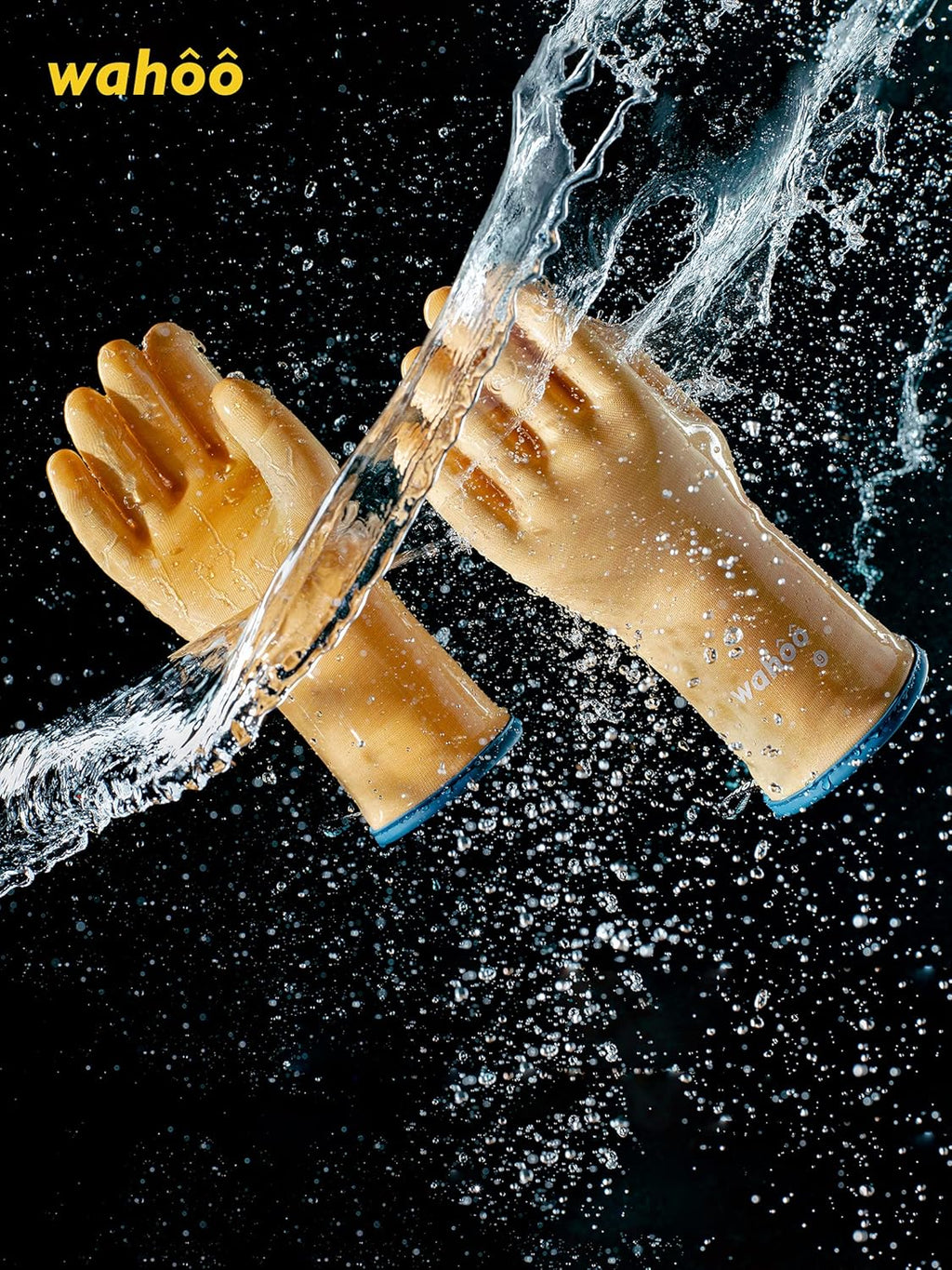 LANON Protection Wahoo Liquid Silicone Smoker Oven Gloves, Food-Contact Grade, Heat Resistant Gloves for Cooking, Grilling, Baking, Yellow, XXL/11