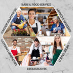 GREEN LIFESTYLE 12 Pack Bib Apron - Unisex Red Aprons, Machine Washable Aprons for Men and Women, Kitchen Cooking BBQ Aprons Bulk (Pack of 12, No Pockets, Red)