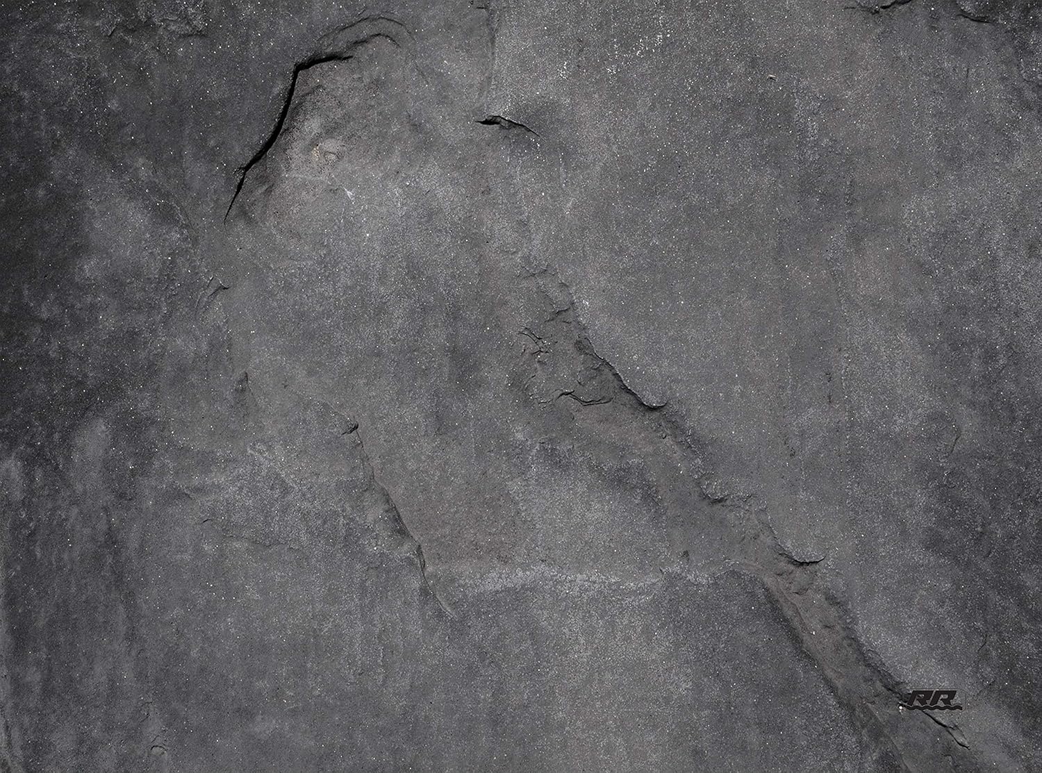 Rogue River Tactical Dark Gray Stone Textured Marble Art Kitchen Glass Cutting Board Modern Decorative Gift Abstract Wavy Contrast Design