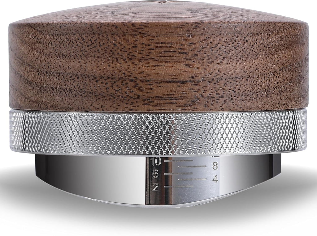 54mm Coffee Tamper Kit 5pcs For Breville Espresso Machines and Accessories Inludues Leather Tamping Mat, 54mm Spring Loaded Tamper, Coffee Distributor, Portafilter Funnel and Puck Screen