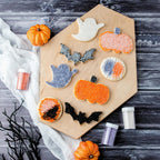 Sweets Indeed Halloween Sugar Sprinkles 4-Pack – 4.52 oz Spooky Sugar Set | White, Orange, Black & Purple Decorating Sugars | Edible Baking Decorations for Cookies, Cupcakes & Cakes