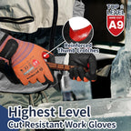FreezeGuard-X Winter Work Gloves for Men and Women, ANSI A9 Cut Resistant Gloves for Extreme Protection, Freezer Glove With Super Grip, Touchscreen, Thermal Insulated, PM3326-W (S,1 Pair)