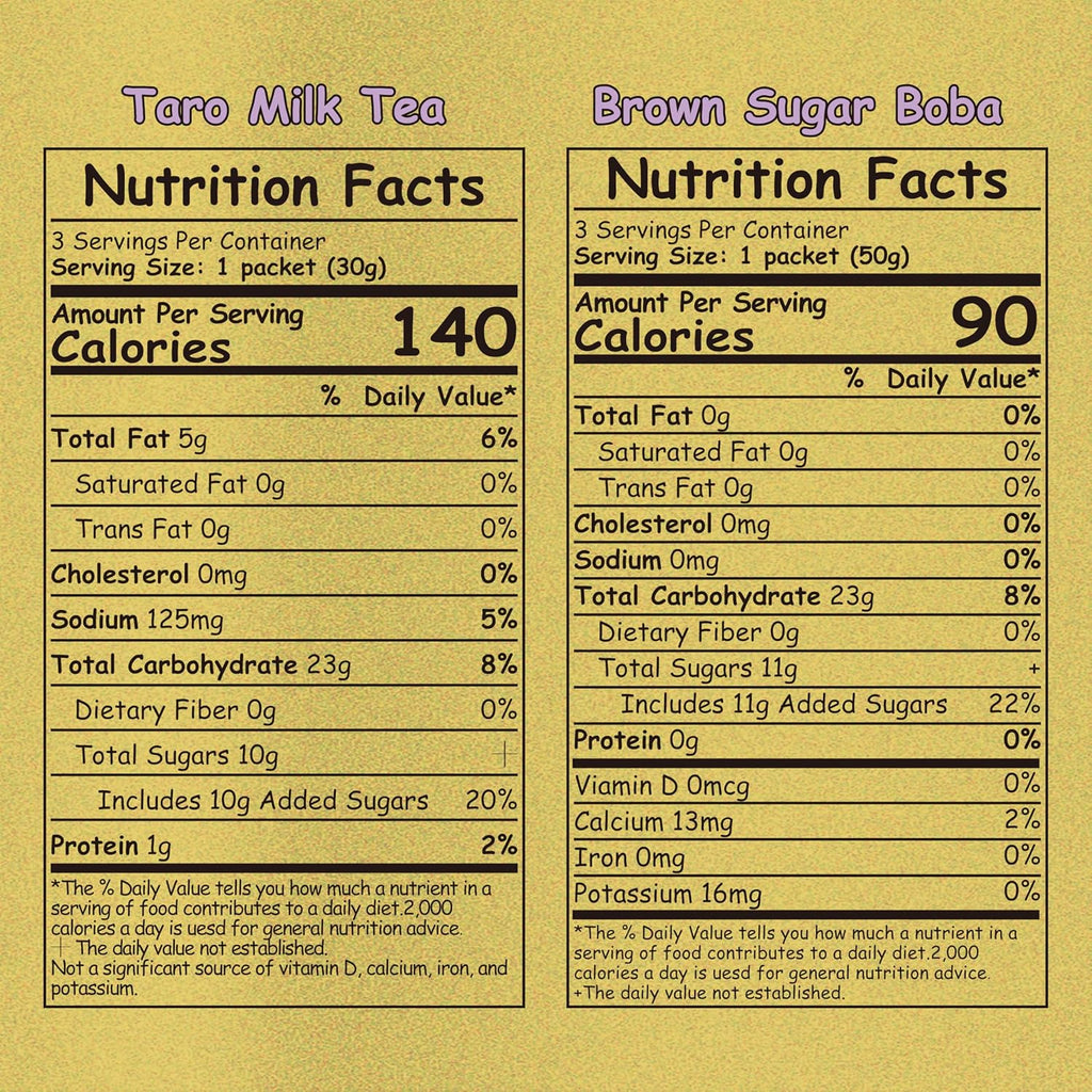 Boba Moo Mini Premium Boba Tea Kit With Taro Milk Tea Flavor - Only 10,000 Kits Yearly, Small Batch Bubble Tea Kit With Exceptional Taste & Chewiness, Vegan, Lactose-Free, 3 Servings