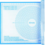 Silicone Pastry Mat 36'' By 24'' Extra Large Baking Mat with Measurements for Dough Rolling, Kneading Board, Kitchen Counter Mats for Dough, Pastry, Fondant, Pie Crust, Cookies, Bread, Pasta, Pizza