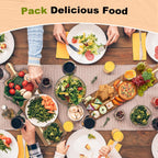 Large Acacia Charcuterie Board Wood Charcuterie Boards with Handles Foldable Travel Wooden Serving Cheese Boards for Party Food Appetizers Housewarming Gift Meat Party (23.6 x 8.7inch)