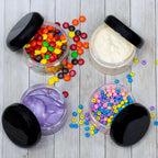 Cornucopia Brands 12 Ounce Clear Plastic Jars w/Black Plastic Lids (6-Pack); BPA Free PET Stackable Canisters for Bathroom & Kitchen Storage