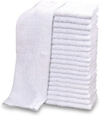 GOLD TEXTILES 36 PC New Cotton Blend White Restaurant Bar Mops Kitchen Towels 28oz (3 Dozen) (36, White)