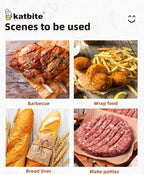 Katbite 300Pcs 6x6 Inches Patty Paper, Burger Patty Paper, Unbleached Parchment Sheets, Heavy Duty & Non-Stick, Squares for Seperating Patty, Cookies, Storing Foods Wrapping Candies