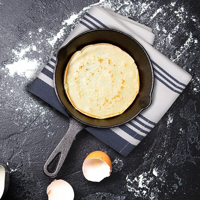 Urban Villa Kitchen Towels 100% Cotton Dish Towels for Kitchen (Set of 3) 20”x30” Dish Cloths Highly Absorbent Kitchen Linen Set with Hanging Loop Perfect for Drying Dishes Cleaning Towels-Blue White