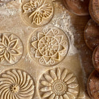 Wood Cookie Stamp, 2.5 Inch (Holiday Star CS-051)