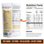 Sweet Logic Keto Baking Mix - Carrot Cake - Gluten-Free - Dairy Free - Diabetic-Friendly - High Protein - Allulose - Stevia - Low Sugar - Low Carb - Quick 20-Minute Prep (1-2G Carbs Per Serving)