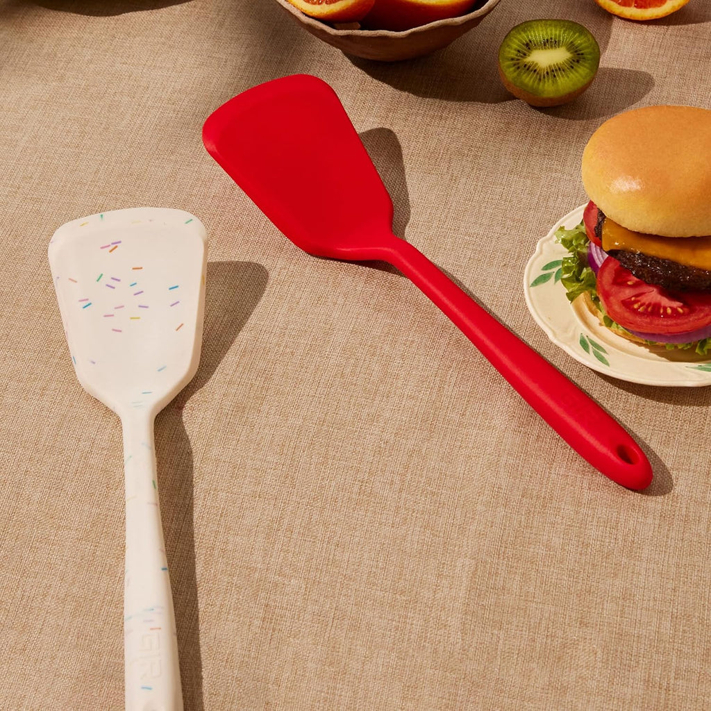 GIR: Get It Right Silicone Spatula Turner - 13-Inch Slate - Heat-Resistant & Non-Stick Core with Flexible Tip - Pancake Flipper - Dishwasher Safe