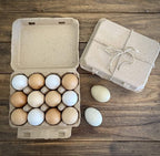 "Vintage Egg Cartons for 12 Large Eggs – Classic 3x4 Layout – Durable Recycled Cardboard – Farmhouse Style – Eco-Friendly Packaging - Tan 25 Pack