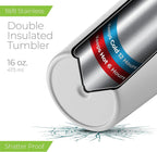 SIPX™ Triple-Insulated Tumblers - 16oz. Premium Modern Tumbler With Lid, insulated Cup Keeps Hot For 6 Hours, Stainless Steel Tumbler Made Of Sustainable Material, Coffee Travel Mug For Home & Office