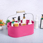 Alpha Living Home Silverware Organizer - Metal Kitchen Drawer & Utensil Organizer, Drawer Organizer for Forks, Knives, Multipurpose Kitchen Organizers and Storage Solution (Pink)