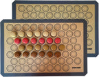 Macaron Silicone Baking Mats - Set of 2 - Full Size - 16.5 x 24, Non-Stick Macaron Mat for Perfect Baking - Dishwasher & Oven Safe, Ideal for Macarons, Cookies, Bread, and More
