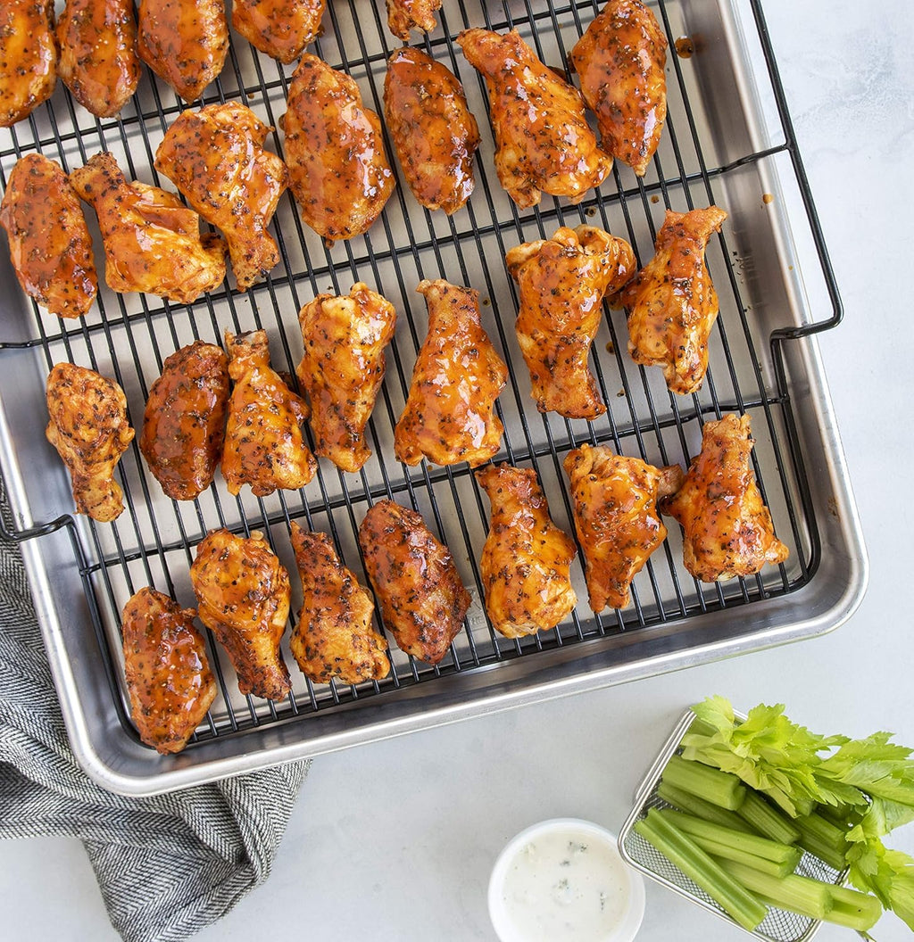 Nordic Ware Extra Large Oven Crisping Baking Tray, with Rack, Silver