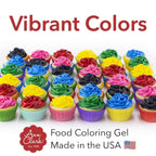 Ann Clark Gel Food Coloring Made in USA .7 oz, 6 Colors