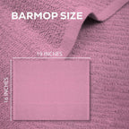 ZUPERIA Bar Mop Kitchen Towels - Pack of 12 (16" x19”) 100% Ring Spun Cotton - Dish Washcloths for Superb Cleaning and Less Lint - Highly Absorbent Dish Cloths and Dish Towels for Everyday use (Pink)