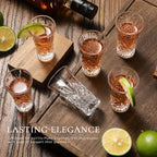 2 oz Shot Glasses Set,12-Pack Shot Glass with Heavy Base Crystal Shot Glasses Bulk Small Glass Cups for Liqueur Spirits Bar Party Favor Housewarming Gift